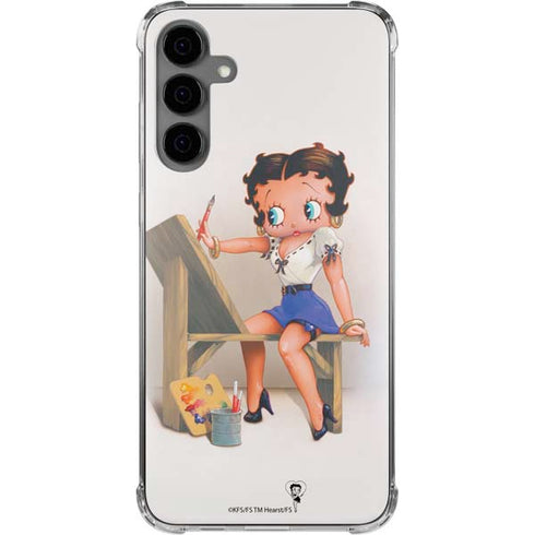 Betty Boop The Artist Galaxy S24 Plus Clear Case